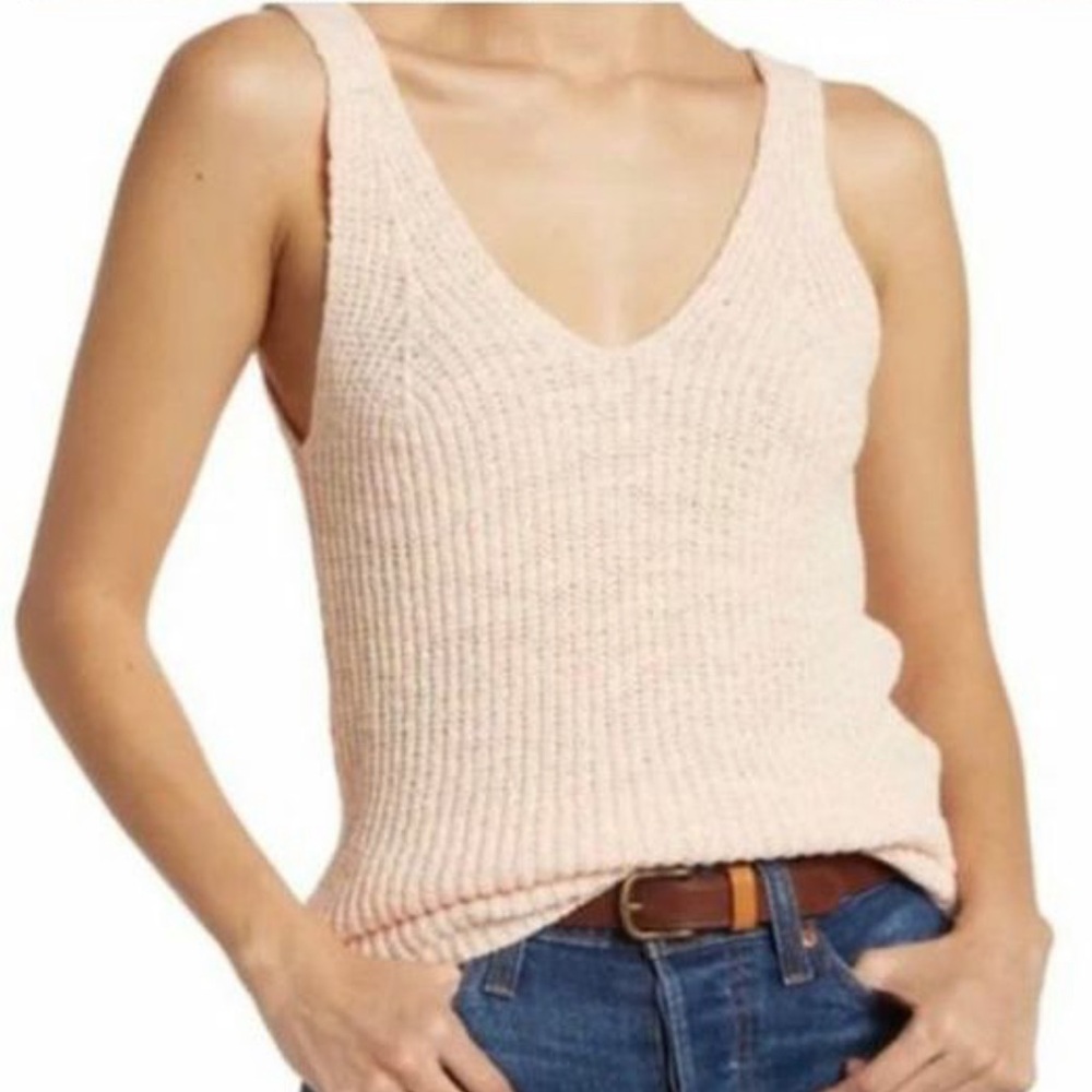 Madewell Monterey Sweater Tank in Pink Size XS Light Pink Blush - Picture 10 of 10